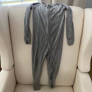 Little Sleepies heather gray zippy